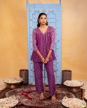 Viola Purple Gotta Co-ord Set