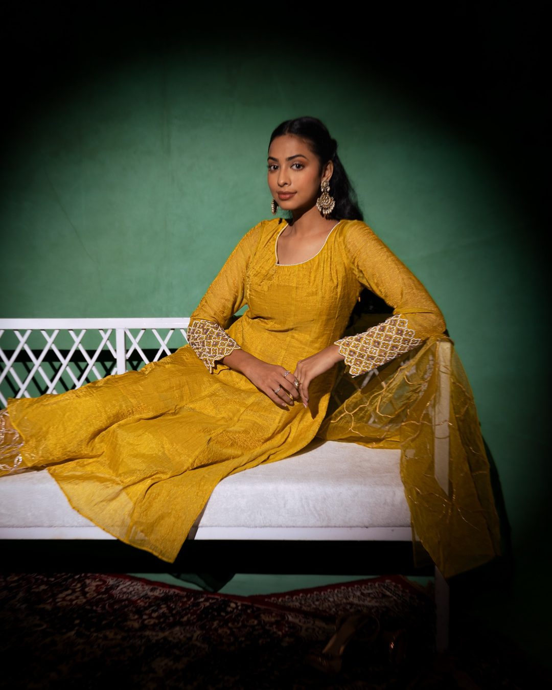 Sohana Yellow Gotta Anarkali Set