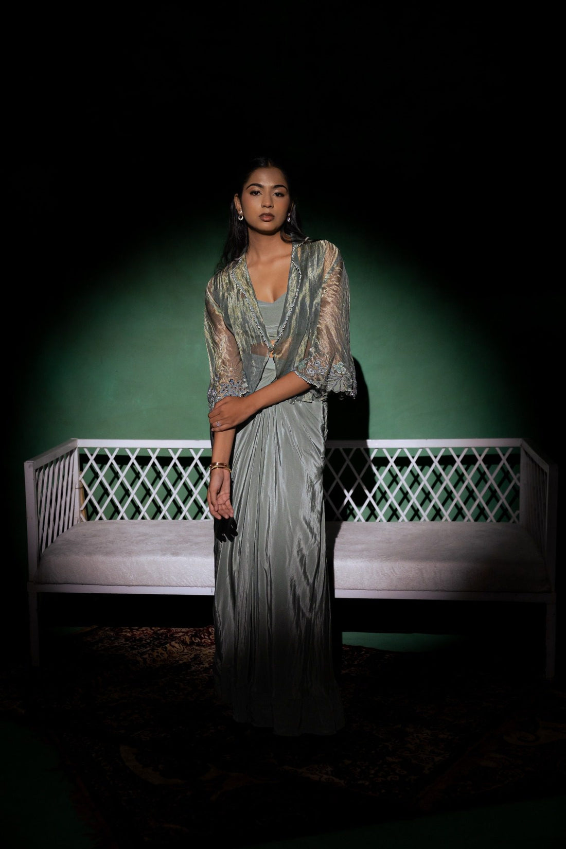 Solvyn Blue Cape Drape Set