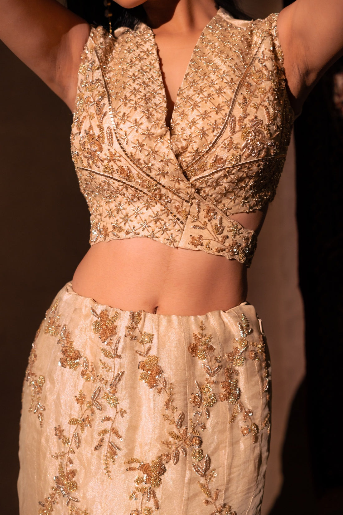 Seraphyne Ivory Couture Lehenga Set