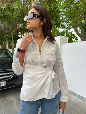 On The Go Tweed Shirt